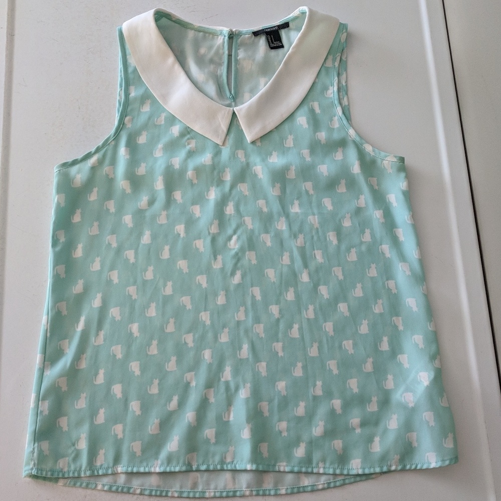 Forever 21 Cat Print Top